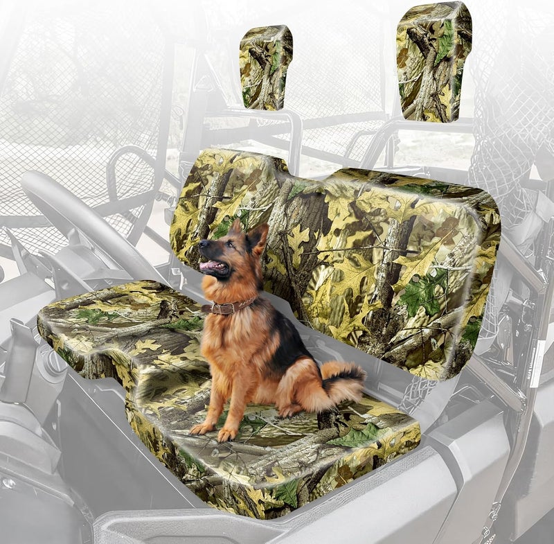 BORDAN Waterproof Seat Covers for UTV Pioneer 700, Heavy Duty 1680D UTV Seat Covers for Pioneer 700/700-4 2014-2025 Full Protection Outdoor Camo(4 PCS) - Image 1
